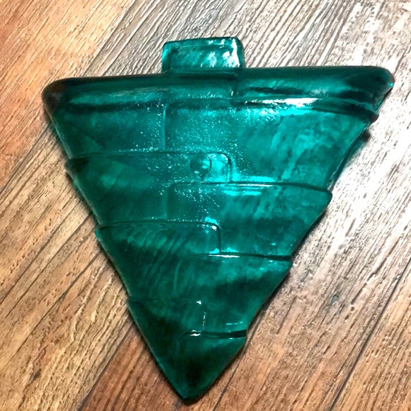 Vintage Recycled Glass Serving Tray Christmas Tree 🎄 Design - Picture 5 of 6